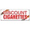 Signmission DISCOUNT CIGARETTES BANNER SIGN cheap save tobacco smoking cigars smoke brand B-Discount Cigarettes - alternate 1